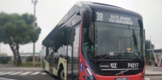 línea 38 Zaragoza autobús 100% eléctrico