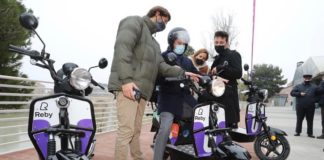 Reby motos eléctricas compartidas Zaragoza